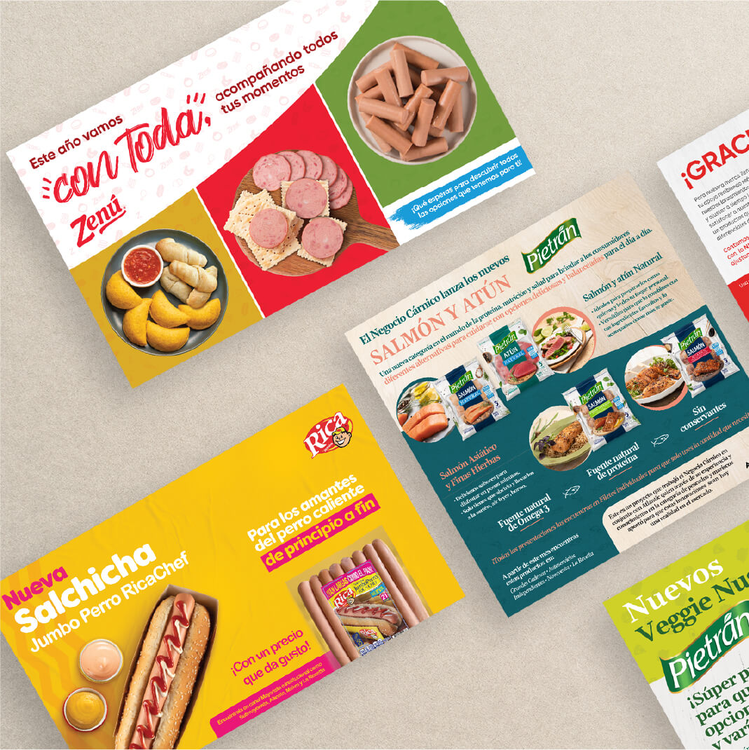 Adaptaciones campañas de diseño corporativo - Nutresa