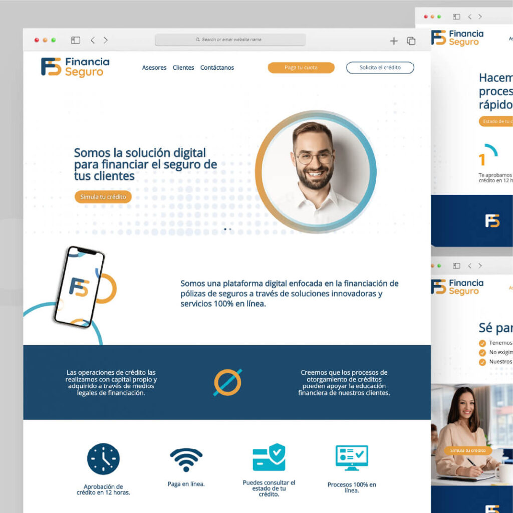 Desarrollo web para Financia Seguro